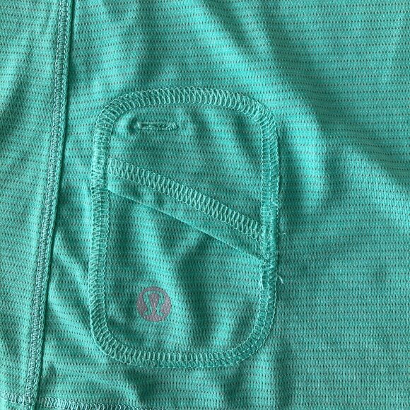 Lululemon Run Silver Bullet Sleeveless Tech tank top (Menthol) mint green silver - Picture 9 of 9